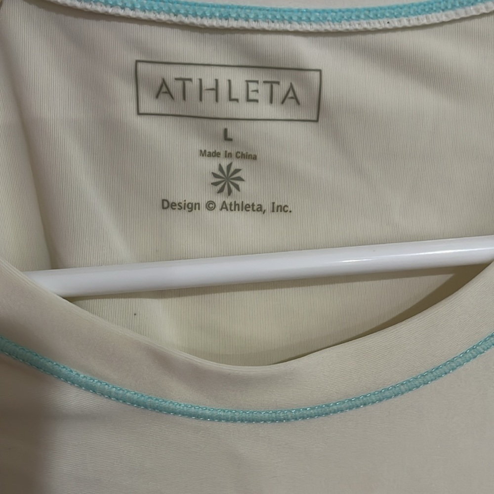 Athleta Rash Guard Rashguard - Blue Design / Size L - 2000’s - Nice!! - Picture 3 of 8